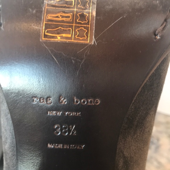 Grey Rag and Bone Suede Boots - Picture 6 of 8